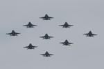 Nine F/A-18C Hornets of VFA-87 Golden Warriors