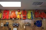 Life vests of people rescued