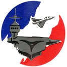 R91 P.A. Charles de Gaulle logo - courtesy French Navy