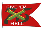 Give 'Em Hell flag - courtesy US Navy